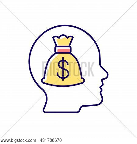 Money Reward Rgb Color Icon. Reward Motivates Employees. Extrinsic Motivation. Workers Engagement. P