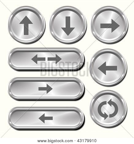Metal Arrow Buttons