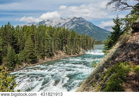View Of Bow Fall And Bow River