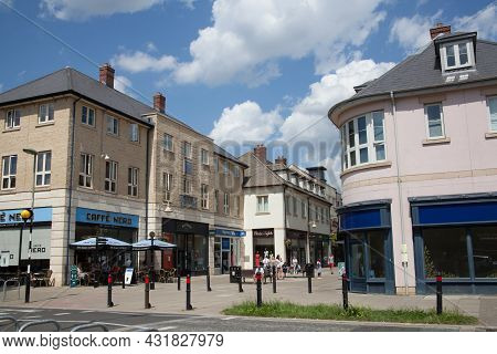Views Of Marriott's Walk Shopping Centre On Welch Way In Witney, Oxfordshire In The Uk, Taken 19th J