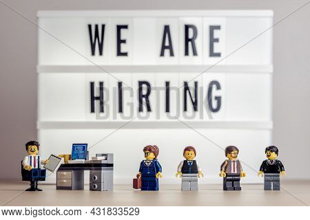 Group Of People Waiting For Interview. Illustrative Editorial. September 02, 2021