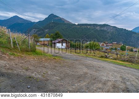 Mountain Village Omalo In Tusheti Nature Reserve. Georgia. Travel