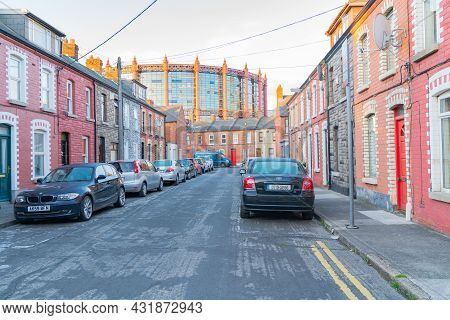 Dublin, Ireland - August 9 2017; Historic Row Houses Of Somerset Street, Dublin, Originally Georgian