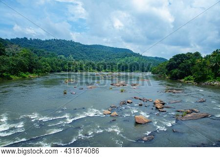 A River Passing Through Thick Rainforest At Day Time Photo, Nature Photography, Beautiful Riverscape