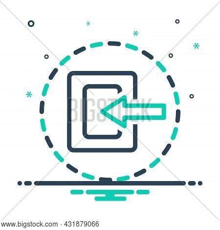 Mix Icon For Internal Inner Inlying Inward Interior Intramural Within