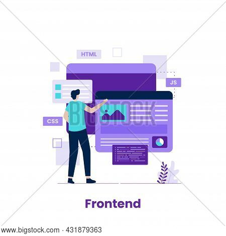 Frontend Developer Illustration Concept