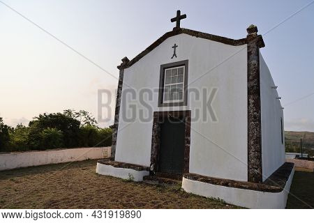 Ermida De Sao Joao In Santa Cruz, Graciosa Island, Azores. High Quality Photo