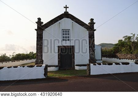 Ermida De Sao Salvador In Santa Cruz, Graciosa Island, Azores. High Quality Photo