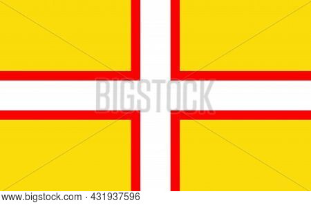 Country Flag Of Dorset That Represents Dorset County In The Uk
