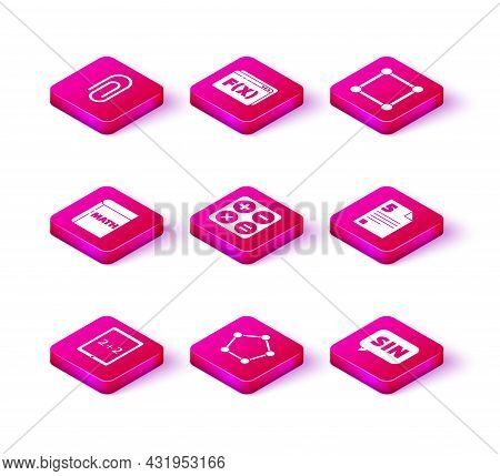 Set Tablet With Calculator, Geometric Figure Pentagonal Prism, Book Word Mathematics, Calculator, Ma