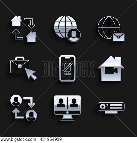 Set Mute Microphone On Mobile, Video Chat Conference, Web Camera, Off In Home, Project Team Base, On