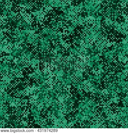 Texture Military Camouflage Seamless Pattern. Abstract Army Vector Illustration