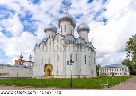St. Sophia Cathedral Close-up On An August Day. Vologda, Russia