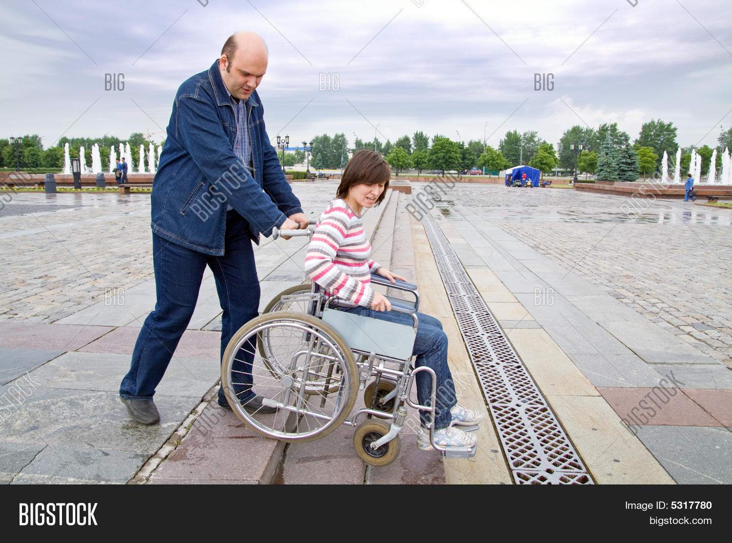 Man Pushing Woman Image & Photo (Free Trial) | Bigstock