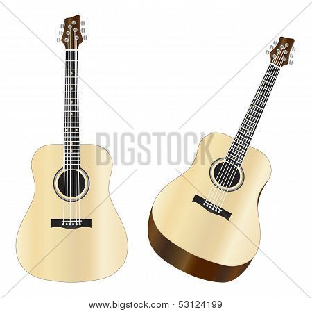 Steel Strings Acoustic Guitars Illustration