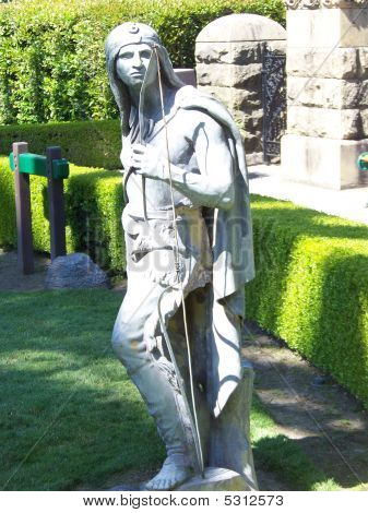 Statua di nativi americano