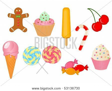 vector collection of sweets