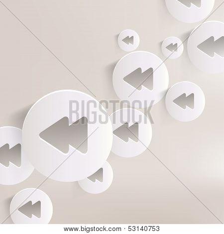Reverse or rewind web icon