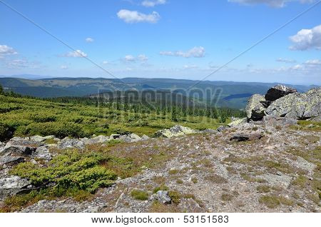 Alpine landscape in Transylvania