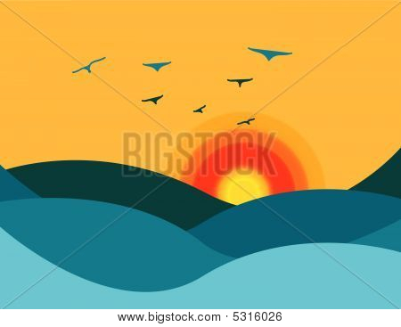 Sunrise-Vektor