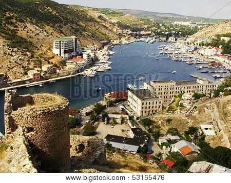 Balaklava Town And Balaklava Bay, Crimea