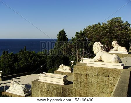 Lion Terrace, Vorontsov Palace, Alupka, Crimea
