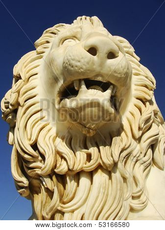 Sculptire Of Medici Lion, Southern Facade Of Vorontsov Palace, Alupka, Crimea