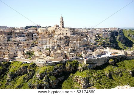 Matera Ancient City Panoramic View, Italy