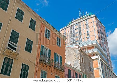 Skyscraper And Old Building
