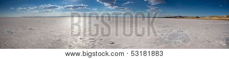 Panorama Of Salt Lake In Turkey