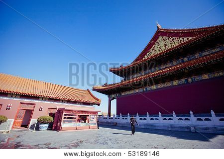 BEIJING, CHINA 16 FEBRUARY 2013:  the main entrance of Tiananmen Gate