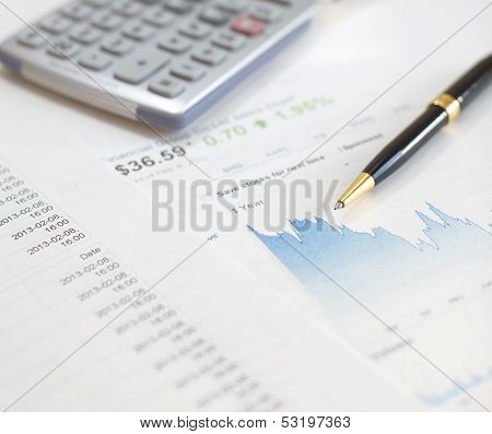 Monitoring of stock market graphs.