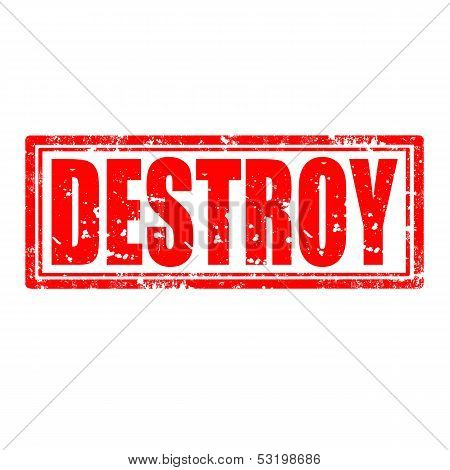 Destroy-stamp