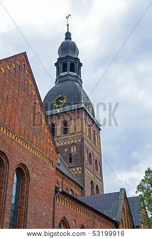 Riga , Latvia. Architectural details of Duomo