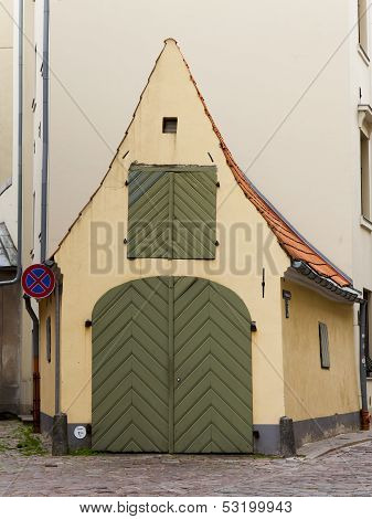 Riga , Latvia. Typical architectural details