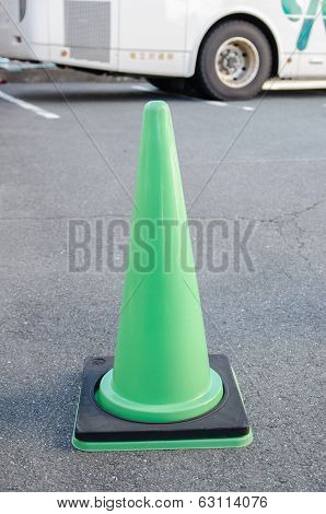 Green Traffic Cone