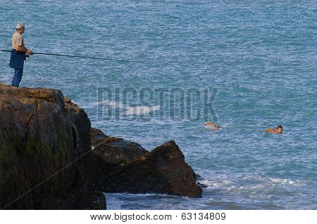 Fishing Human