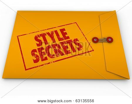 Style Secrets Yellow Classified Envelope Help Advice Tips