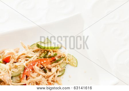 salad with chicken