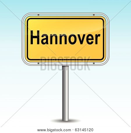 Vector Hanover Signpost