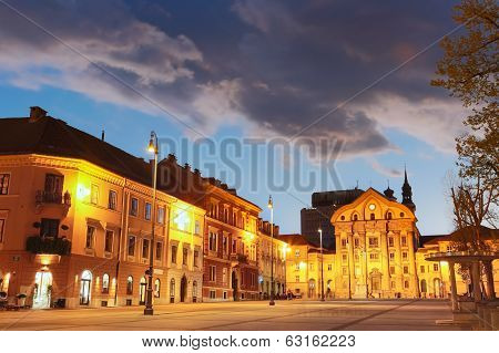 Ursuline Church, Ljubljana, Slovenia, Europe.
