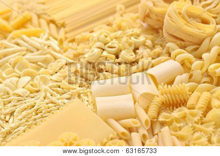 pasta assortment, italian food image