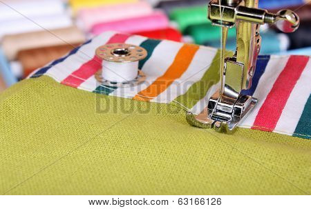 Sewing Machine And Item Of Clothing Material