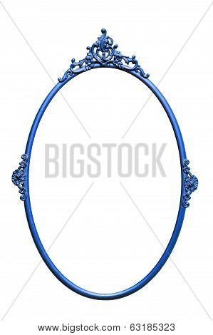 Retro Mirror Frame, Isolated On White