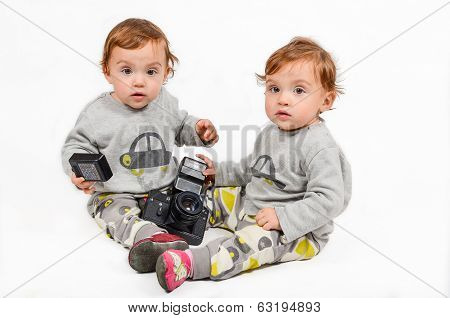 Twins And A Camer
