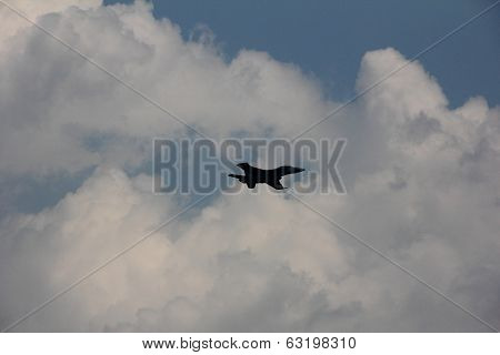 Silhouette Of An F/a-18F Super Hornet
