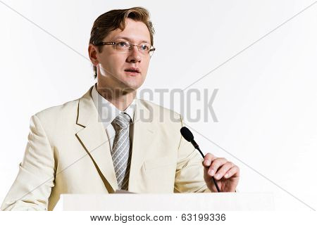 male speaker