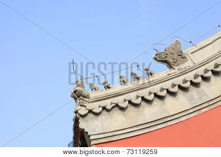 Chinese temples eaves