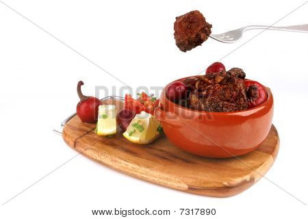 Asado de carne de res en olla