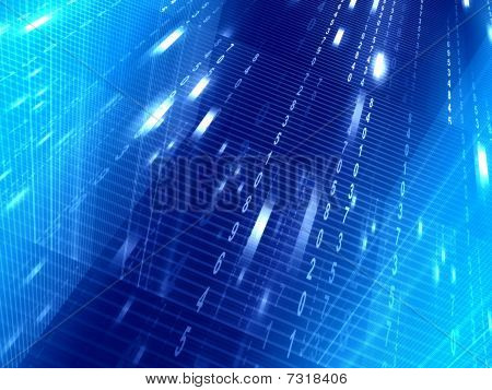 digitale abstract blue background